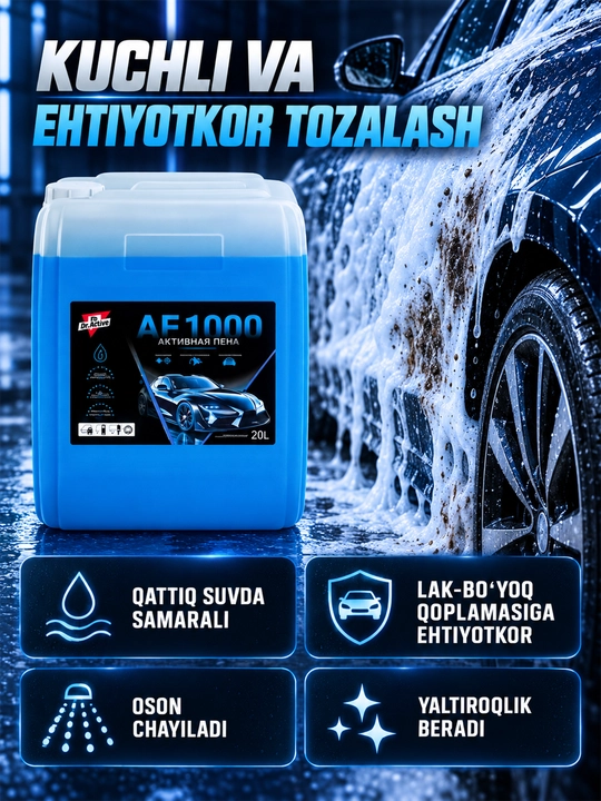 Dr.Active AF 1000 faol ko‘pik — kontaktsiz avtomoyka uchun konsentrat, 20 kg
