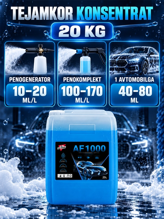 Dr.Active AF 1000 faol ko‘pik — kontaktsiz avtomoyka uchun konsentrat, 20 kg