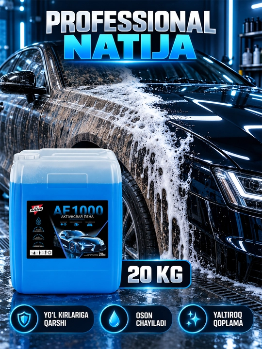 Dr.Active AF 1000 faol ko‘pik — kontaktsiz avtomoyka uchun konsentrat, 20 kg