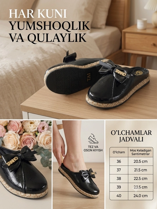 Женские тапочки, женские домашние тапочки на осень и зиму, размер 36-40 - 