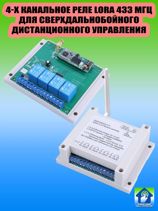 Пульты для беспроводного радиоуправления RF433/LoRa433, дальность - 10-5000 м