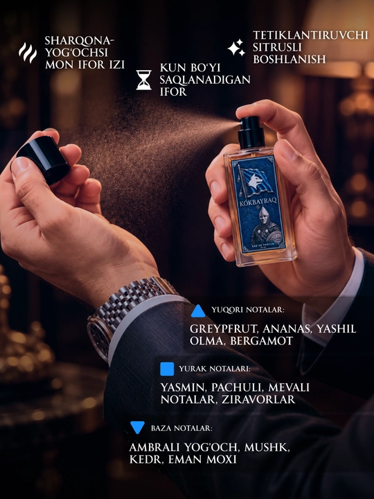 KOKBAYRAQ, parfyumlangan suv, 50 ml