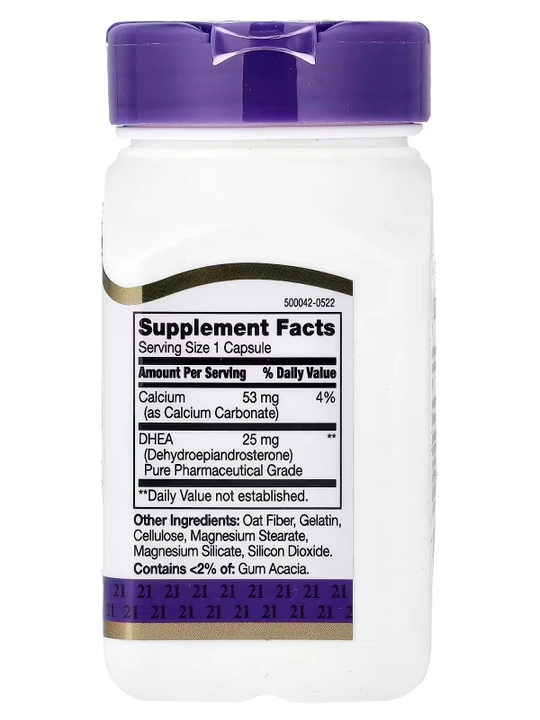 DHEA, 21st Century, 25 mg, 90 ta kapsula