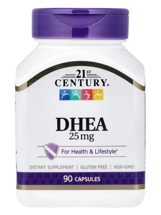 DHEA, 21st Century, 25 mg, 90 ta kapsula
