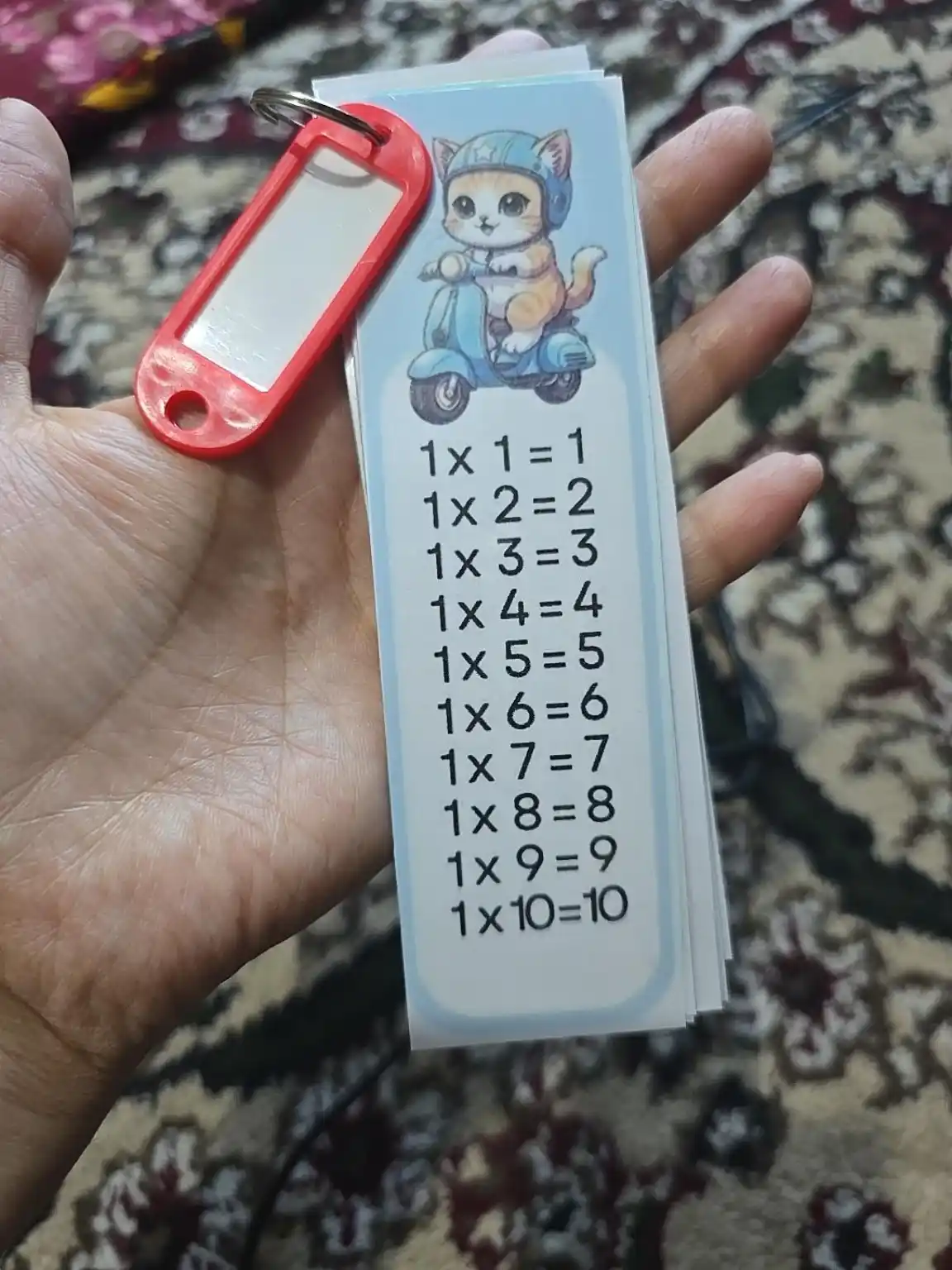 Таблица умножения, 1–10, карточки для детей, математика, запоминание