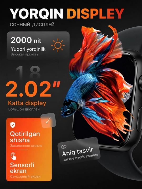 Смарт-часы Series 10 Pro Max AMOLED 2.02, Bluetooth 5.0