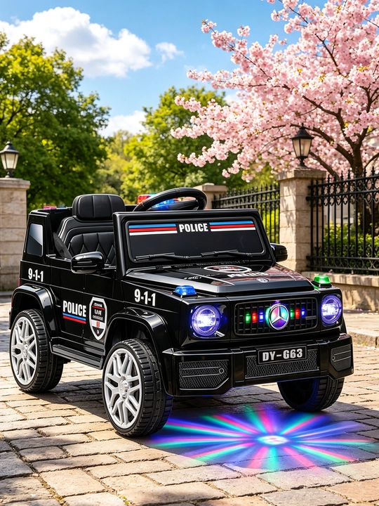 12V 4x390 kuchlanishli, to‘liq uzatmali, APP+pultli, EVA g‘ildirakli bolalar elektromobili