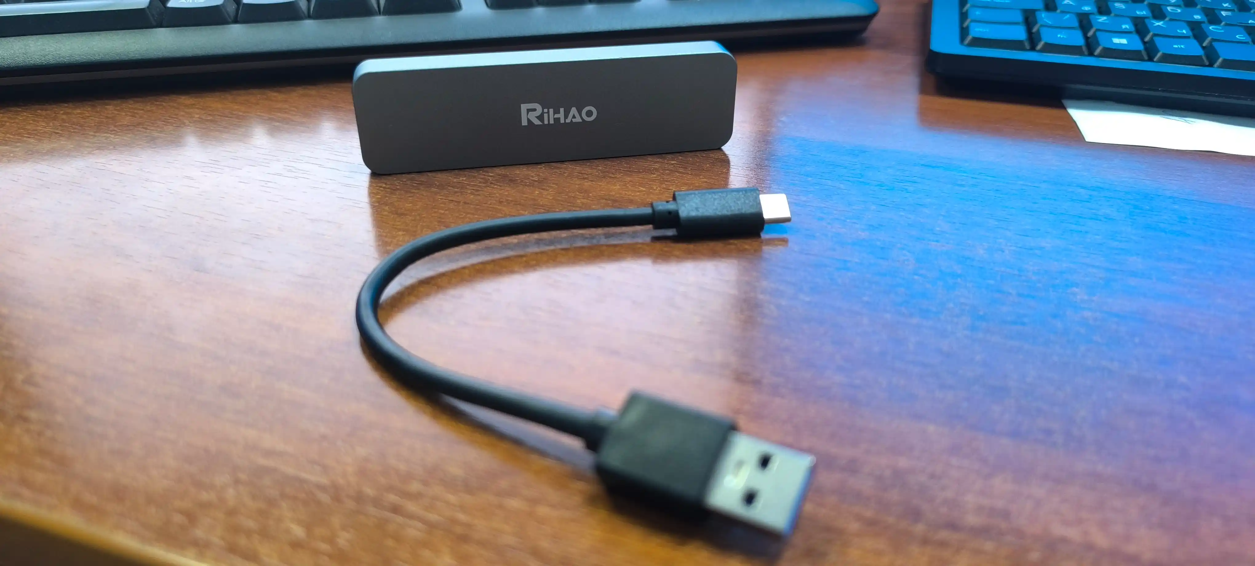Корпус для M.2 NVMe SSD, адаптер USB 3.1 Type-C RTL9210 M&B+M. 10 Гбит/с