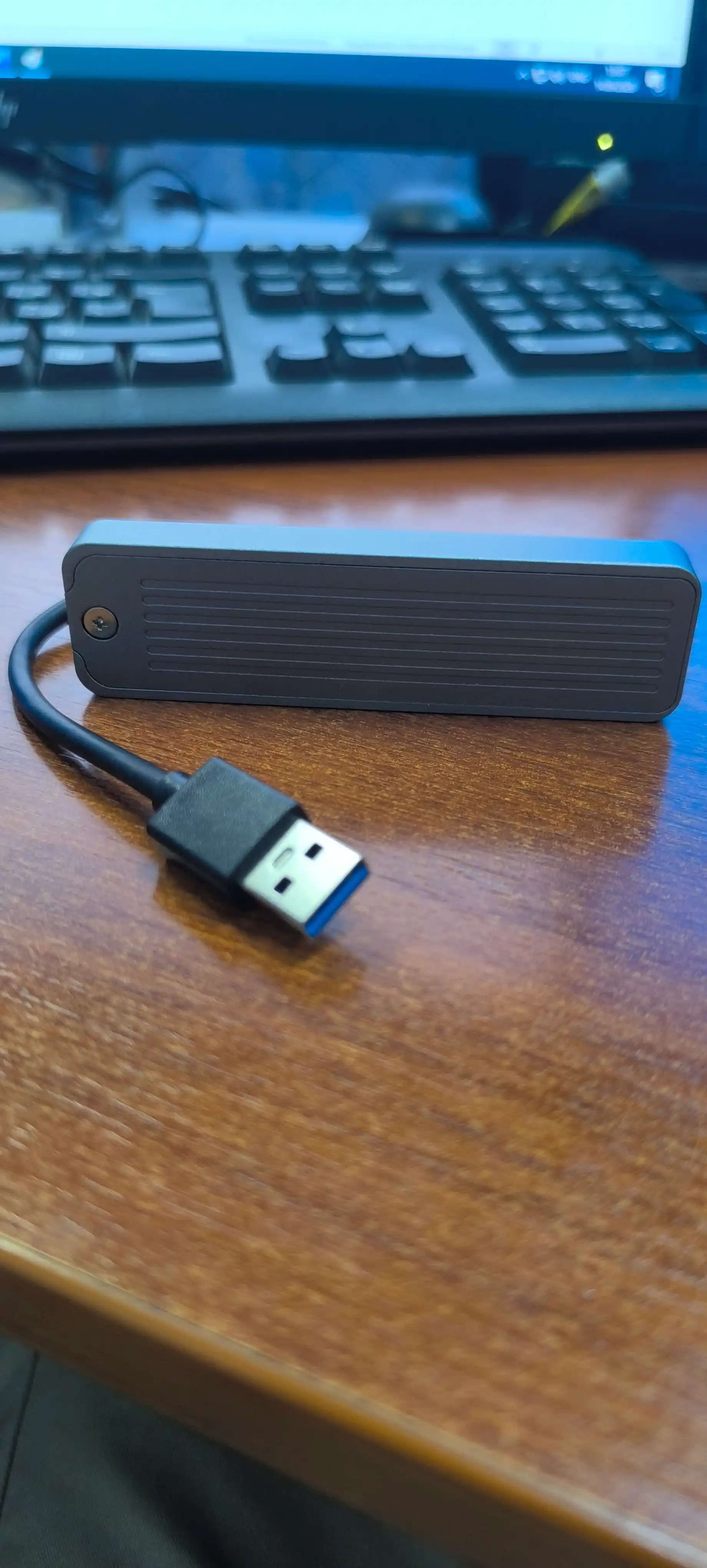 Корпус для M.2 NVMe SSD, адаптер USB 3.1 Type-C RTL9210 M&B+M. 10 Гбит/с