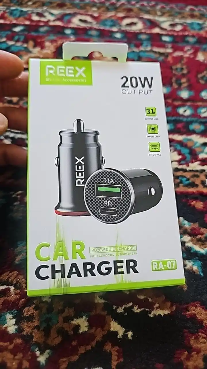 REEX avtomobil zaryadlovchi qurilma 20W 25W 38W USB Type-C PD Quick Charge 3.0