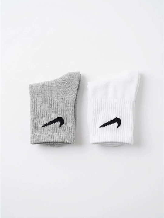 Nike Everyday unisex paxtali sport paypoqlari, o‘rtacha uzunlikda, nafas oluvchi, oq, qora - 