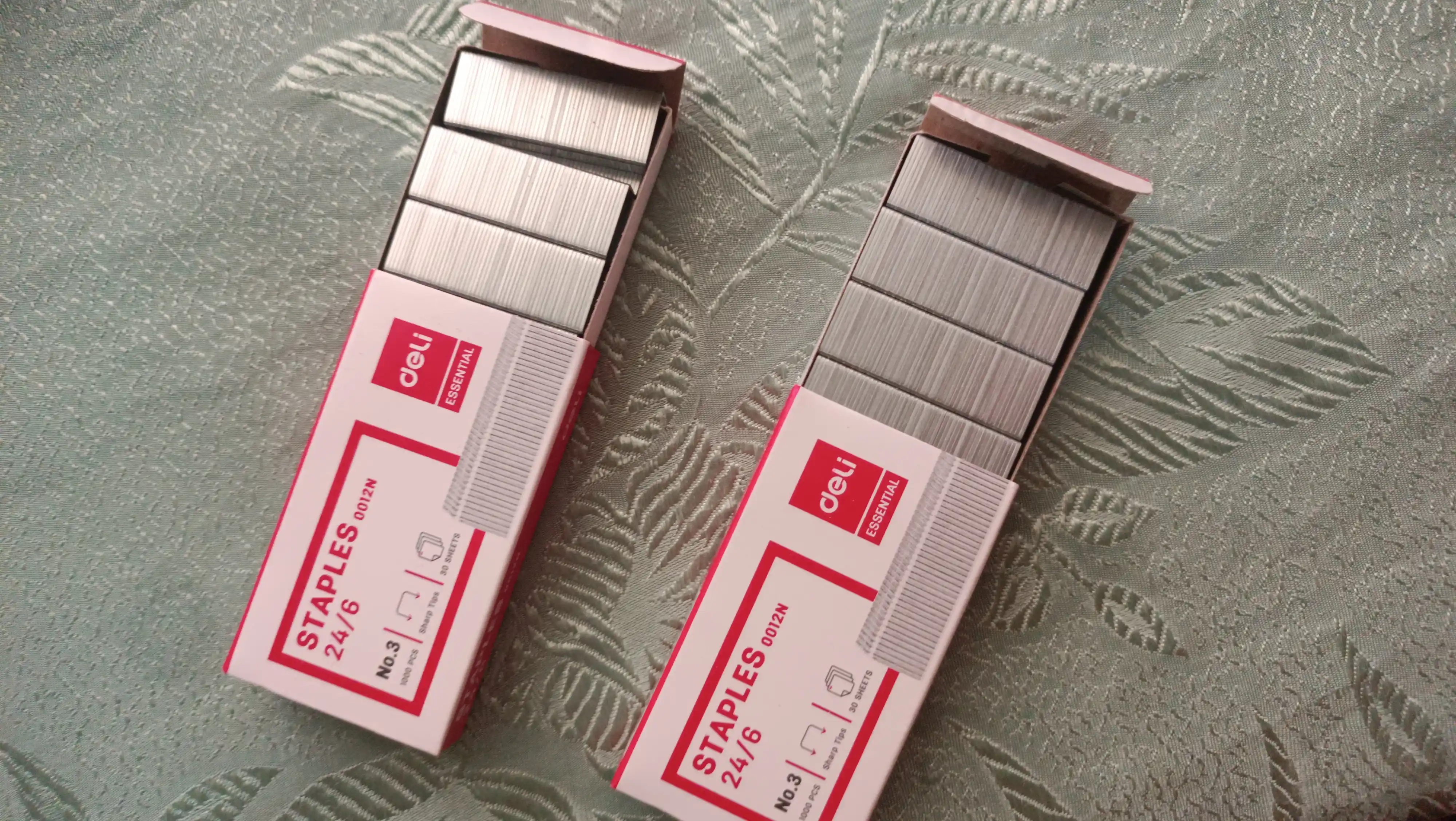 Stepler o'qi №24/6 1000 шт 0012N Deli, 2 donadan