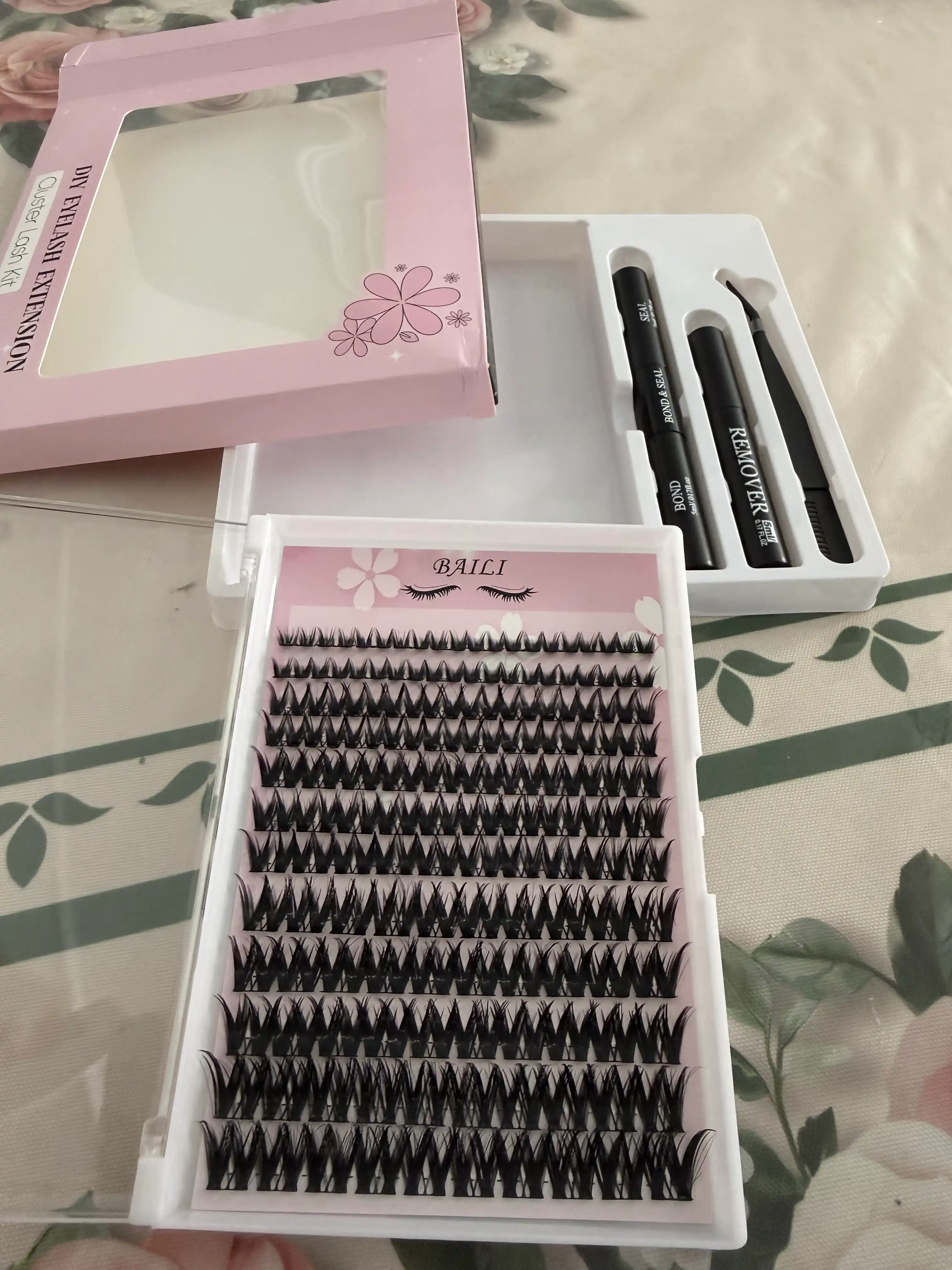 5D effektli ulama kiprik, kiprik kleyi, pinset, fiksator, remover, 5 ta 1, 120 bog‘lam