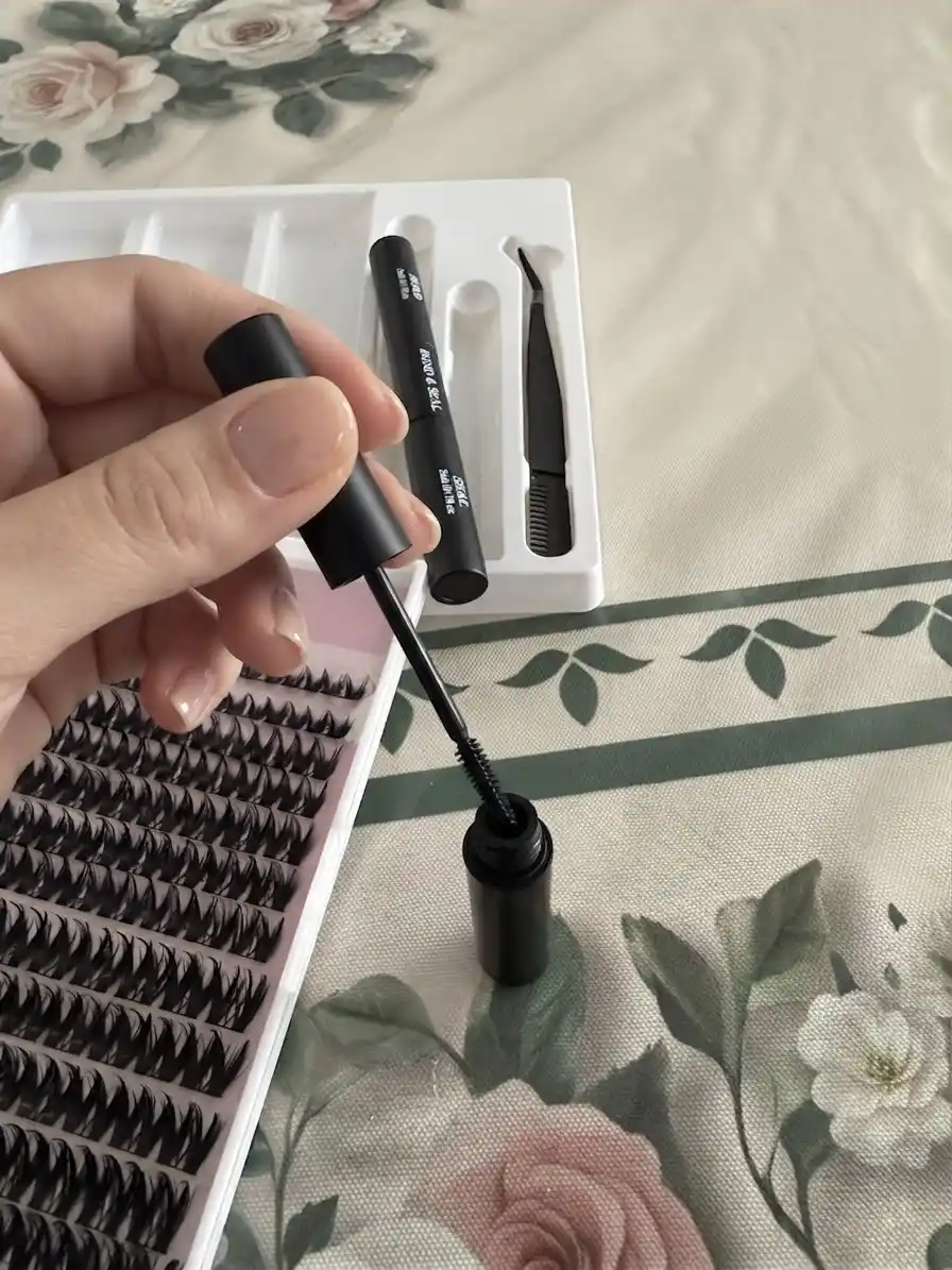 5D effektli ulama kiprik, kiprik kleyi, pinset, fiksator, remover, 5 ta 1, 120 bog‘lam