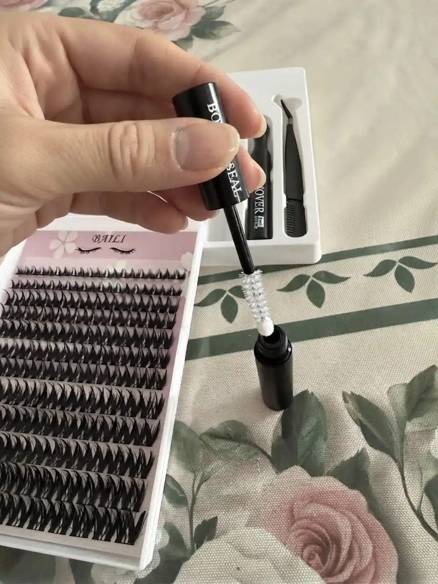 5D effektli ulama kiprik, kiprik kleyi, pinset, fiksator, remover, 5 ta 1, 120 bog‘lam
