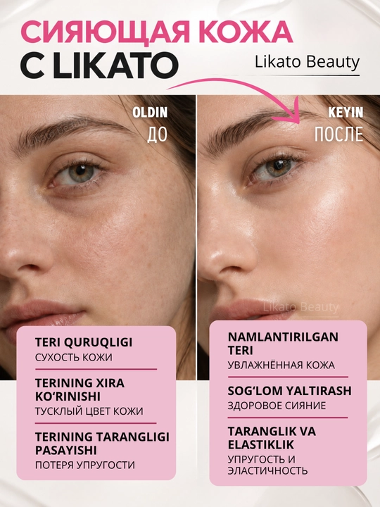 Yuz uchun namlantiruvchi toner Likato Basic Care, quruqlik va suvsizlanishga qarshi, 120 ml