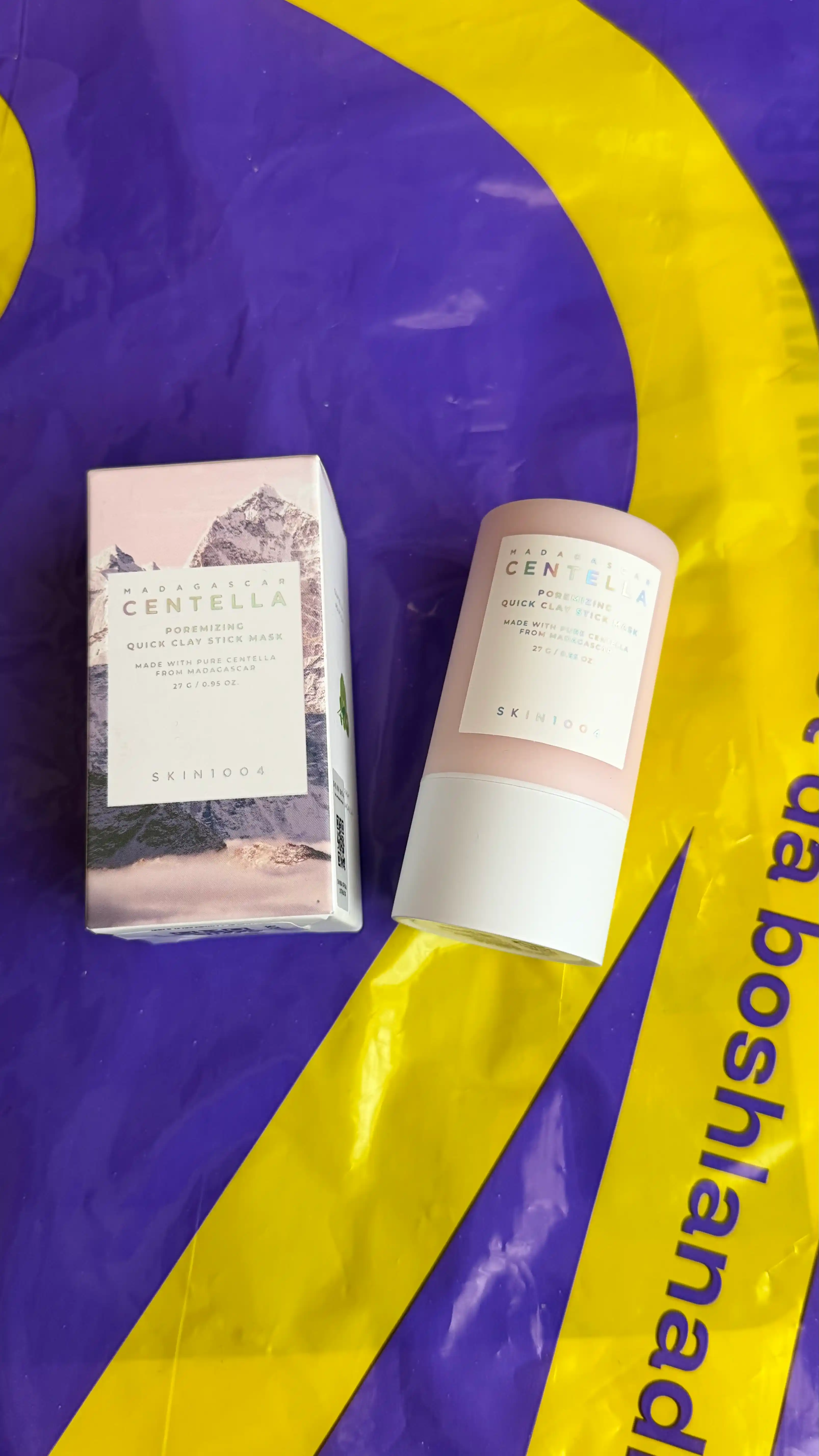 Clay Mask stick Clay Mask skin1004 Madagaskar Poremizing Centella tez tayoq, 27 g