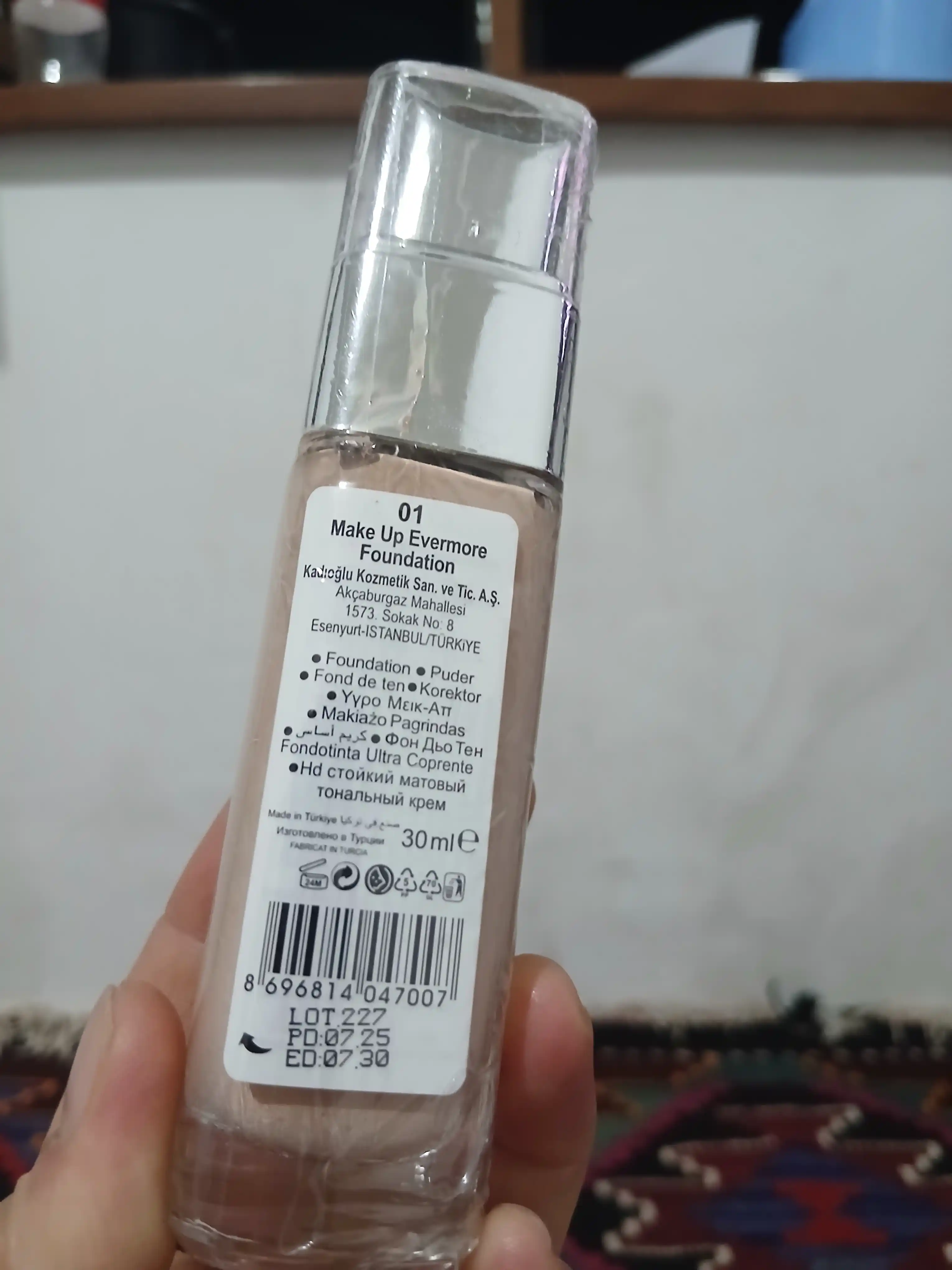 Gabrini matlovchi tonal kremi, HD Matte Make up Evermore foundation, 30 ml