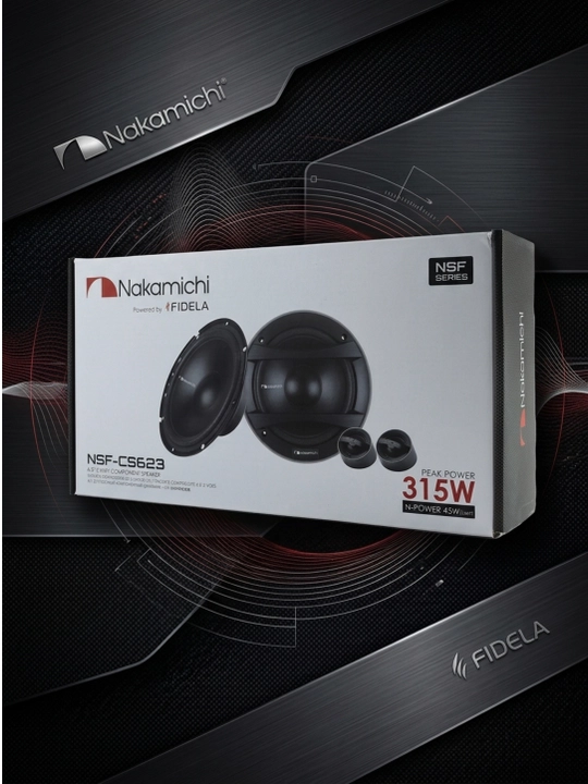 Nakamichi NSF-CS623 - 2 polosali komponentli akustik tizim. 6,5 duym (165 mm) - 