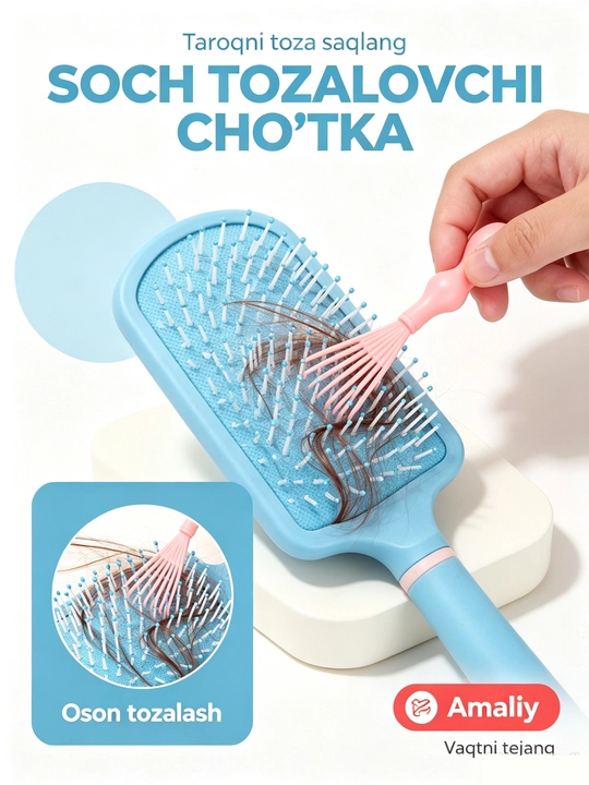 Щетка для чистки расчесок  - 