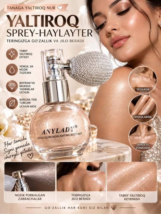 ANYLADY HAYLAYTER — Nafis yaltirash, chiroyli teri, sizga yarashadigan jilo ✨