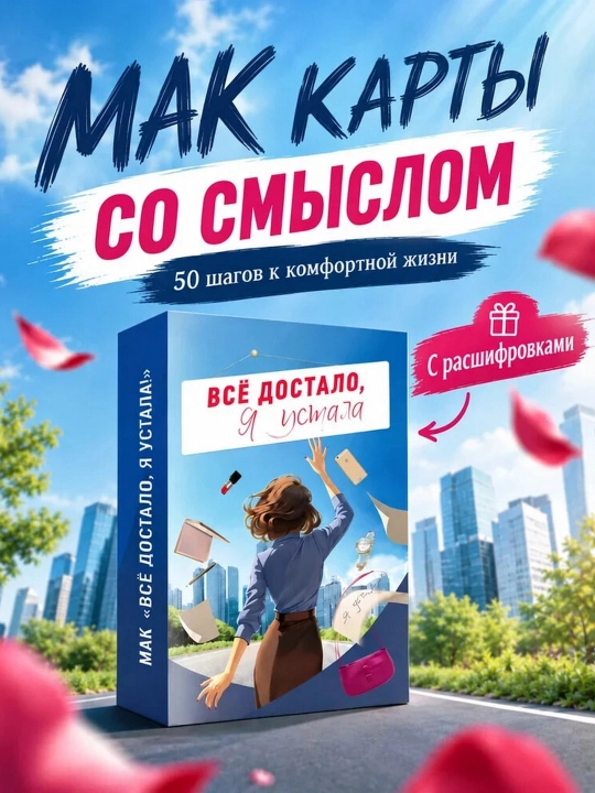 "Hammasi jonimga tegdi, charchadim" MAK metaforik kartalari, psixologiya, ezoterika - 