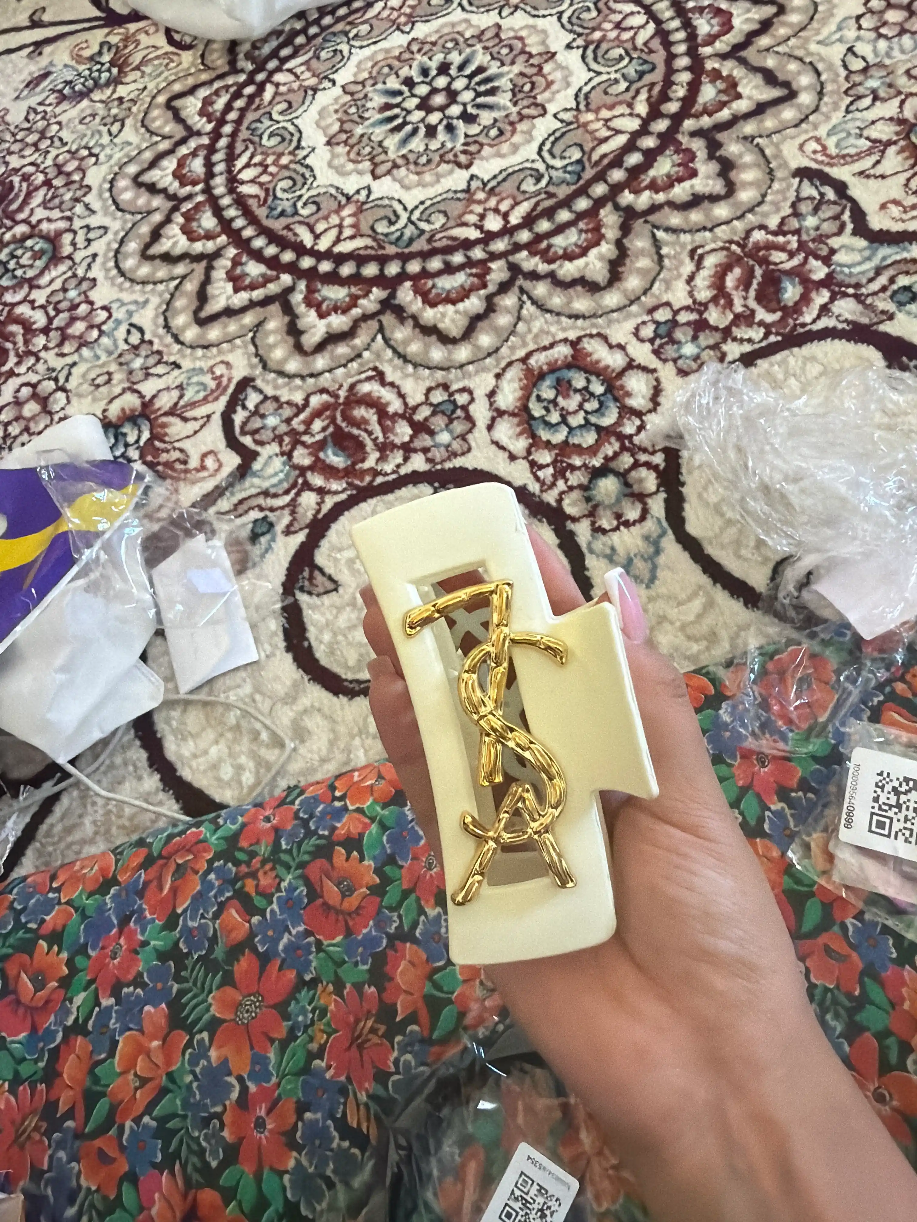 Заколка для волос YSL для девочек, аксессуар для волос