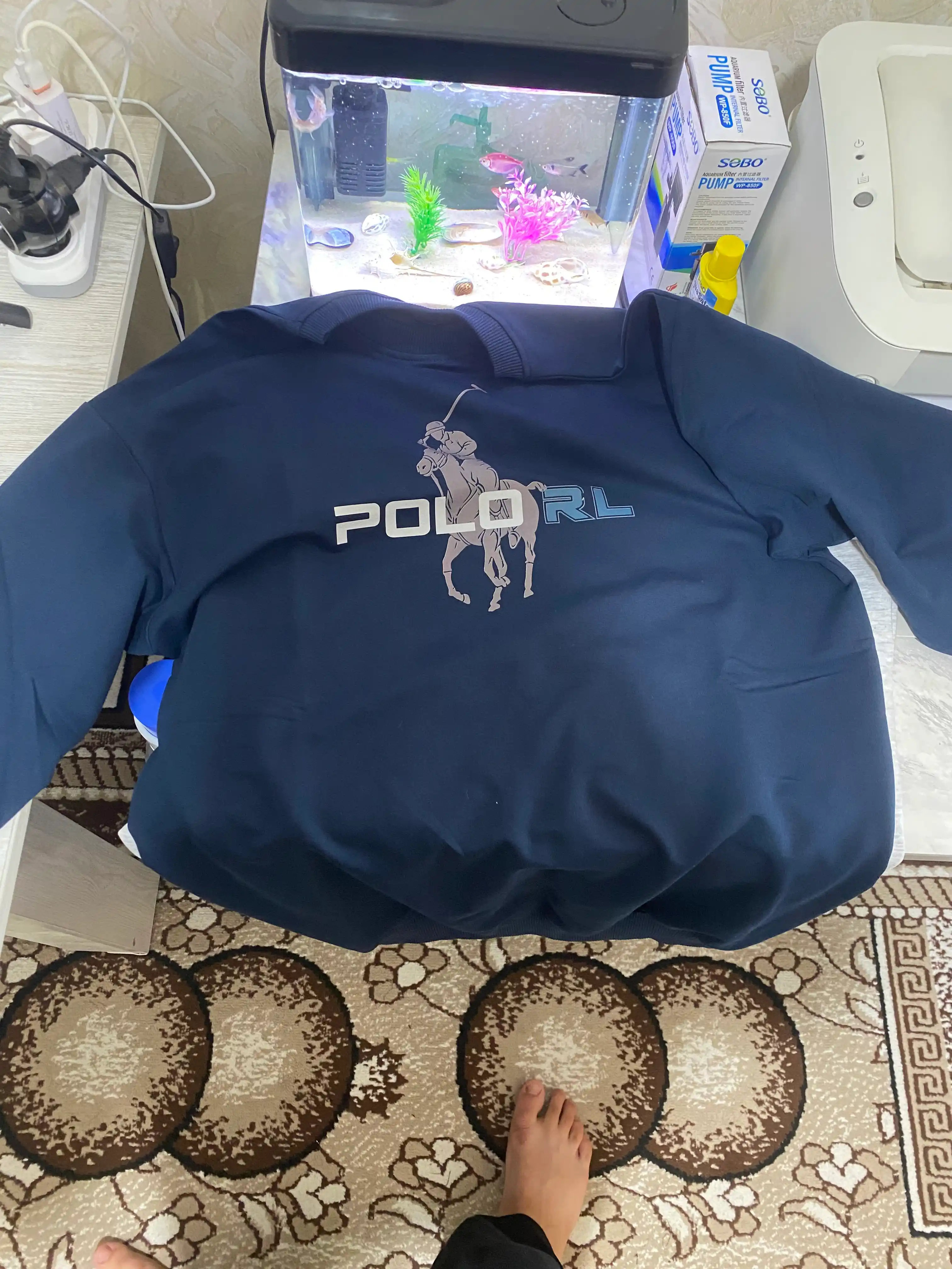 Мужской стильный свитшот с принтом Polo