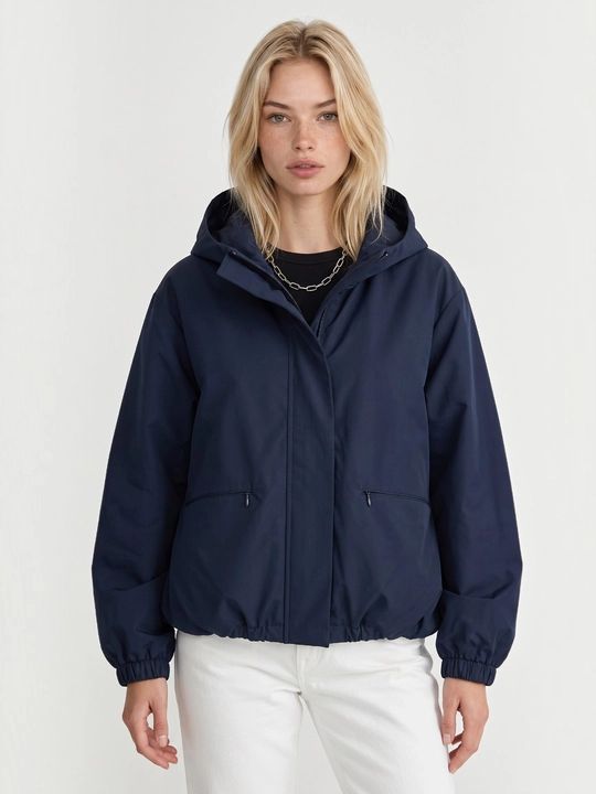 Ayollar vetrovkasi, kapyushonli bahor-kuz kurtkasi — ELLY FASHION