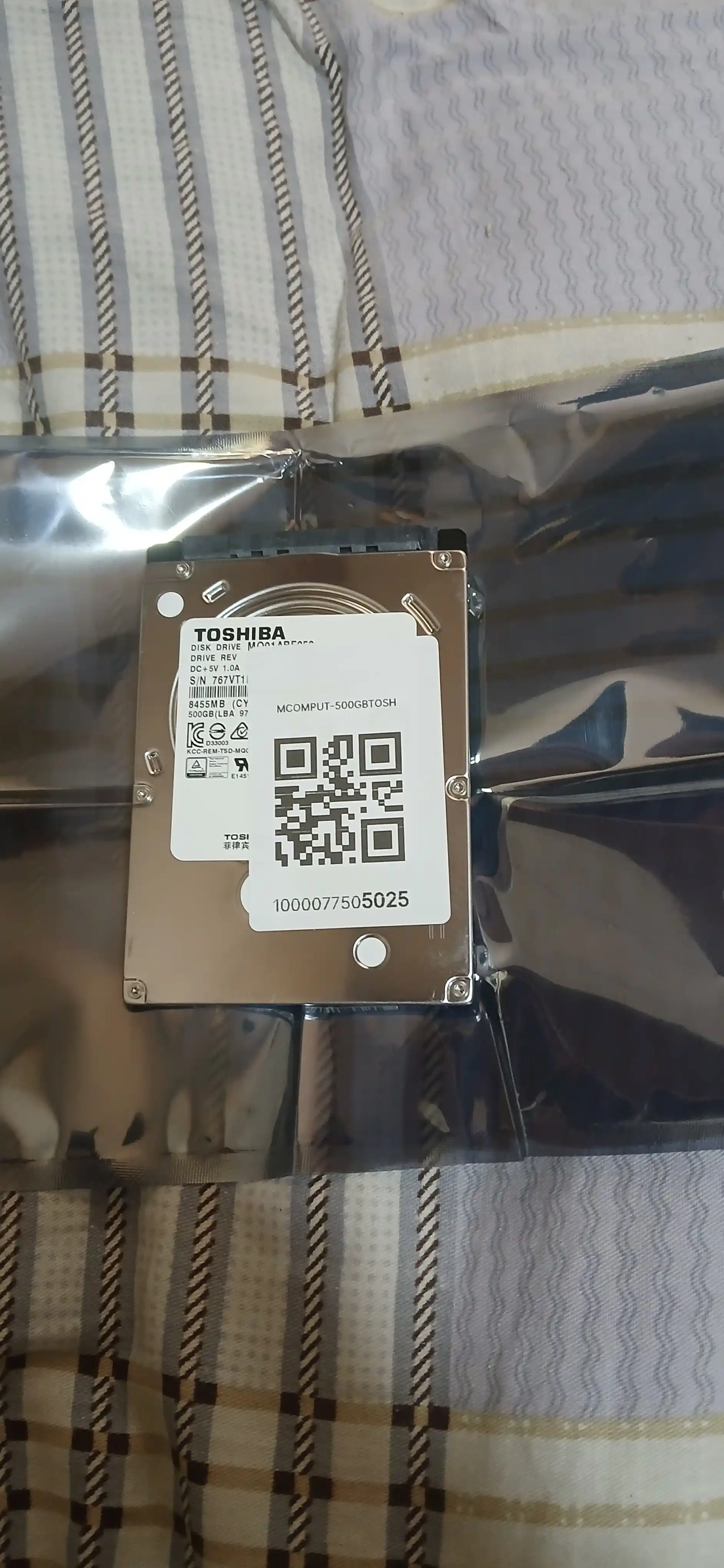 Жёсткий диск Toshiba SATA HDD 2.5 500 ГБ для ноутбука и пк