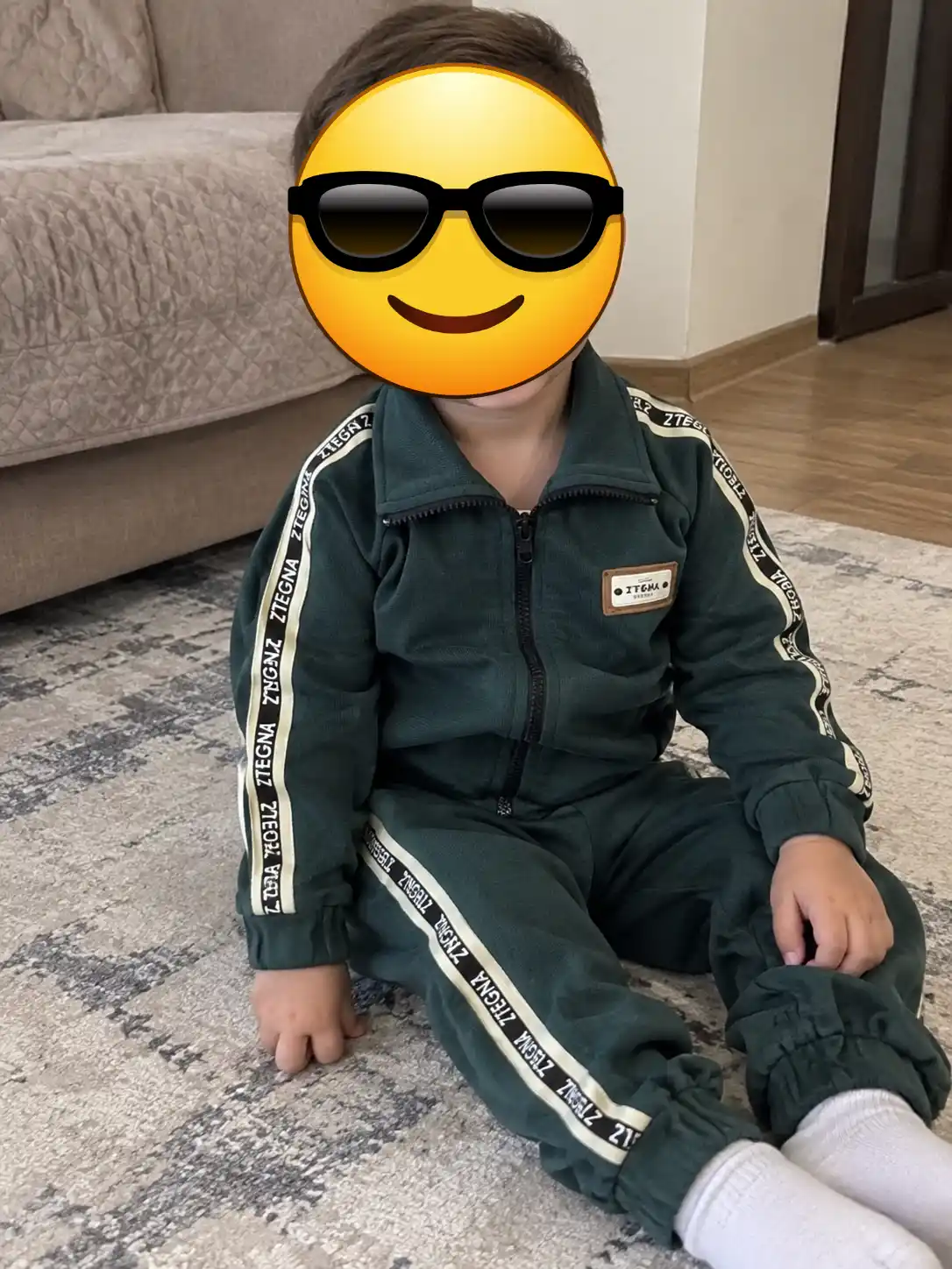 O‘g‘il bolalar va qizlar uchun zamonaviy sport kostyumi kuz, qish va bahor uchun, 1–5 yosh