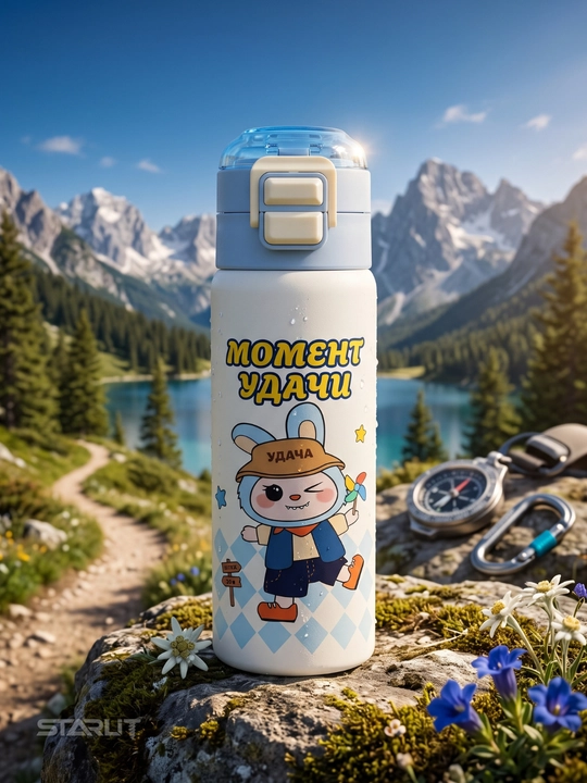 Детская бутылка для воды Labubu, школьная бутылочка для девочек и мальчиков, для напитков