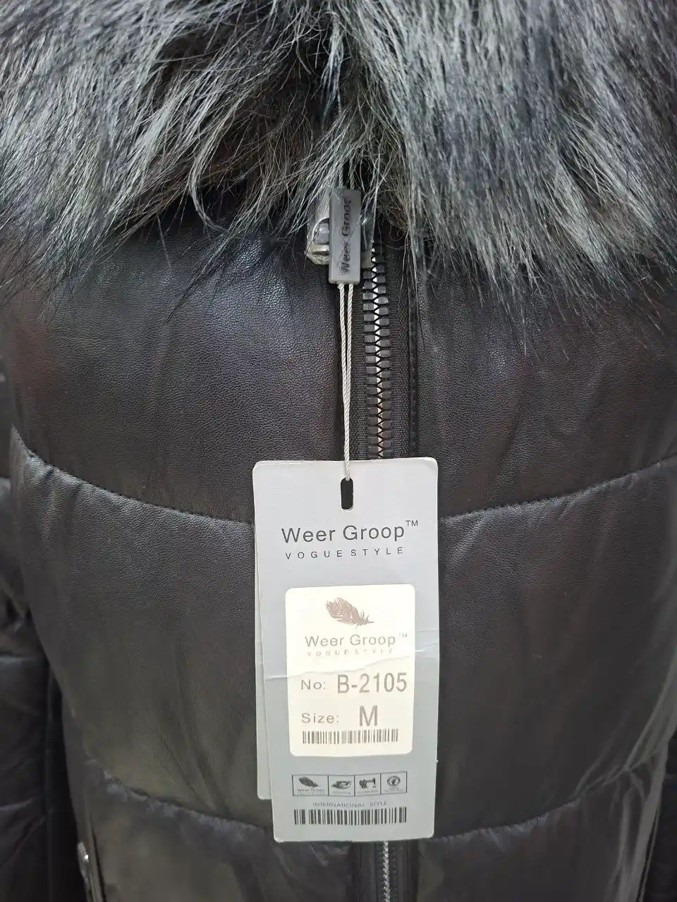 Ayollar uchun uzun kurtka, qishki kiyim, kapyushonli charm kurtka, Ecoshop