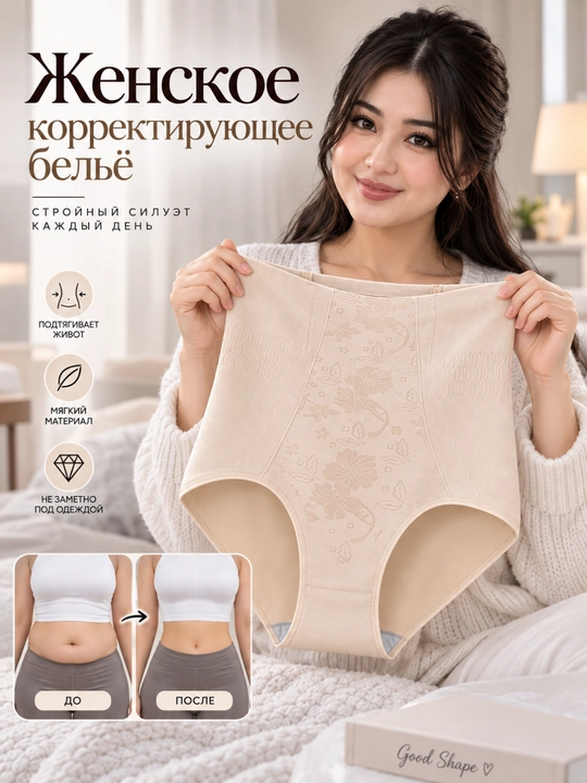 Женские трусики для утяжки живота, утягивающие трусики, корректирующее нижнее бельё