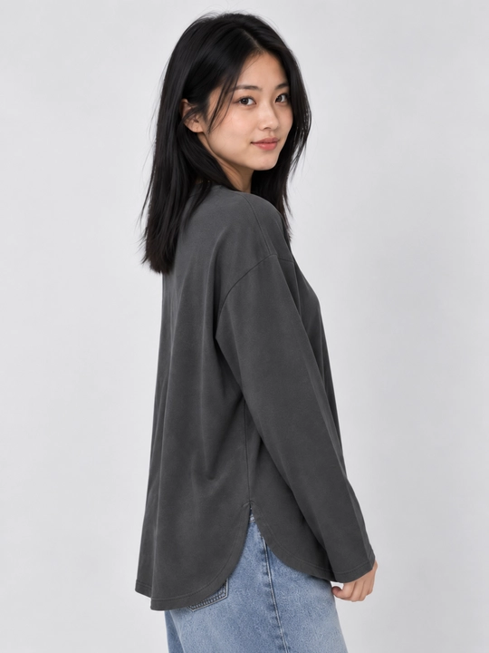 Лонгслив женский Oversize Basic с длинным рукавом