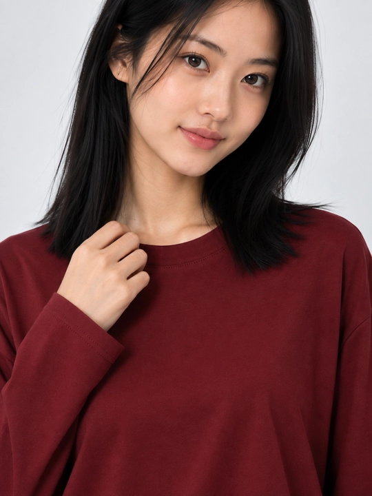 Лонгслив женский Oversize Basic с длинным рукавом