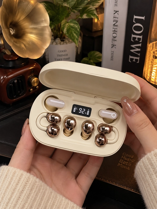 6 dona simsiz Bluetooth quloqchin, zaryadlash qutisi va displey bilan