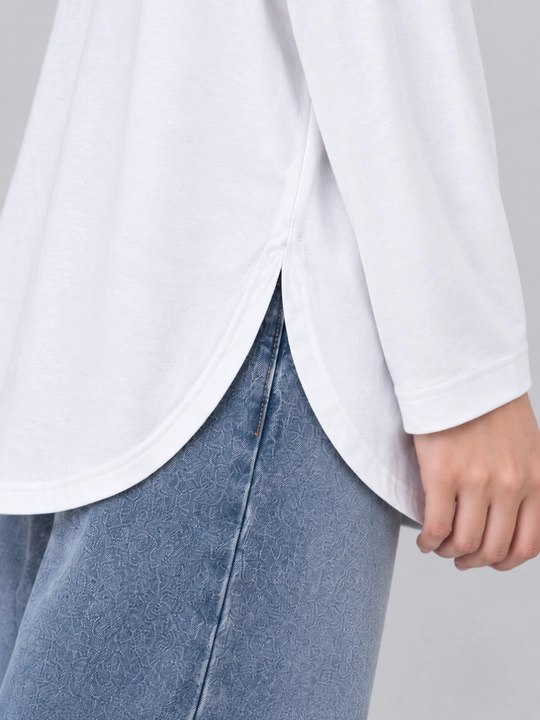 Лонгслив женский Oversize Basic с длинным рукавом