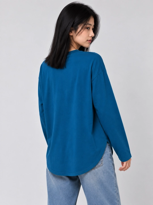 Лонгслив женский Oversize Basic с длинным рукавом
