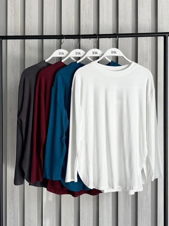 Лонгслив женский Oversize Basic с длинным рукавом