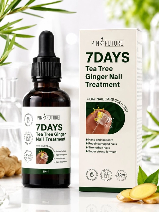 Tirnoqlar va kutikulani parvarish qilish uchun moy, choy daraxti va zanjabil, 30 ml