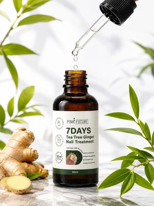 Tirnoqlar va kutikulani parvarish qilish uchun moy, choy daraxti va zanjabil, 30 ml