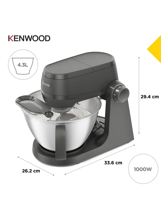 Планетарный миксер Kenwood Multi Tasker KHC30.070GY, 1000 Вт, чаша 4,3 л, с мясорубкой