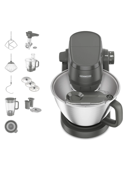 Планетарный миксер Kenwood Multi Tasker KHC30.070GY, 1000 Вт, чаша 4,3 л, с мясорубкой