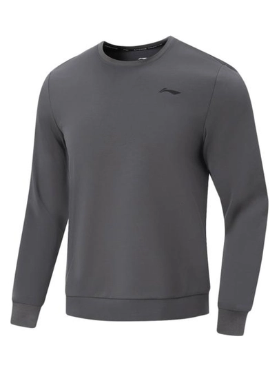 Свитшот мужской LI-NING AWDW493, спортивный, с круглым вырезом и длинным рукавом - 