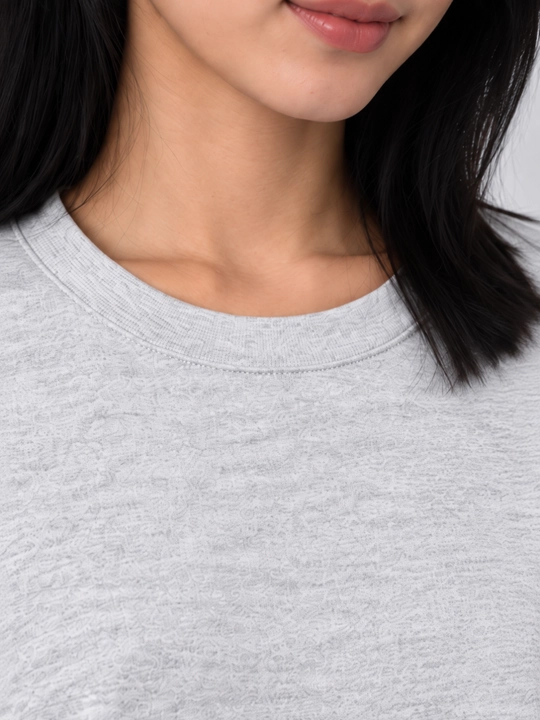 Ayollar uchun Oversize Basic bir rangli svitshot