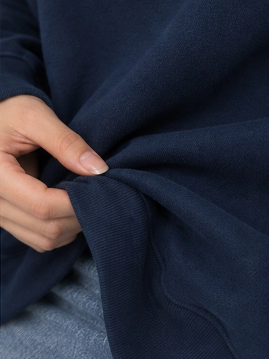 Ayollar uchun Oversize Basic bir rangli svitshot