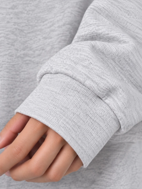 Ayollar uchun Oversize Basic bir rangli svitshot