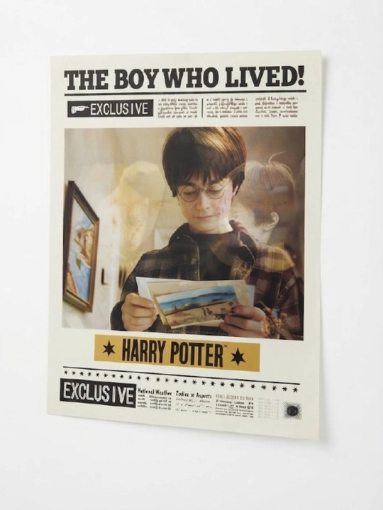 3D golografik Garri Potter posteri, tasvirni o'zgartirish effekti bilan, 30x40 sm