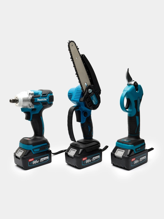 Makita elektr asboblar to‘plami 6/8 tasi 1 da, akkumulyatorli, mustahkam keys bilan